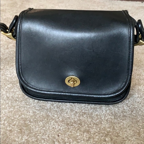 Mini Coach Vintage Black Legacy Flap Bag 9965 - Picture 2 of 9